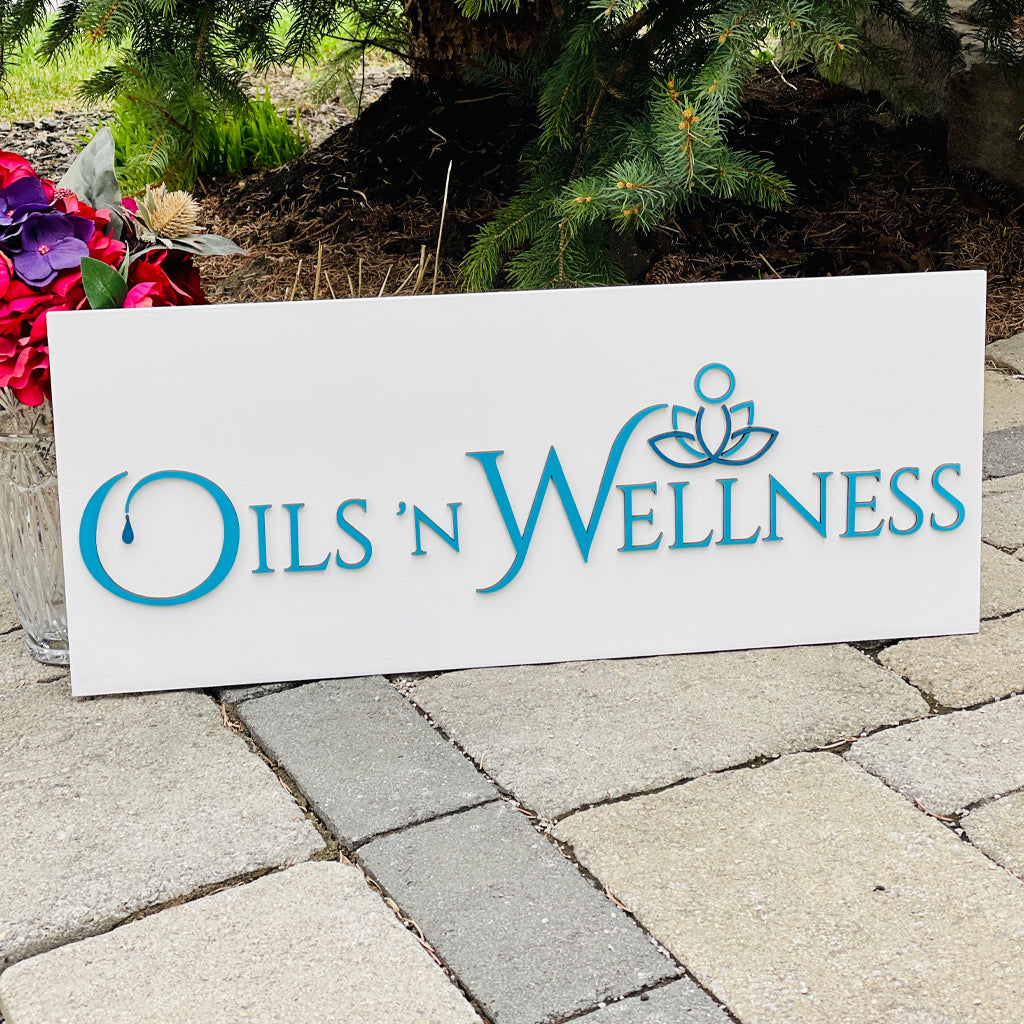 Custom 3D Business Logo Wooden Sign
