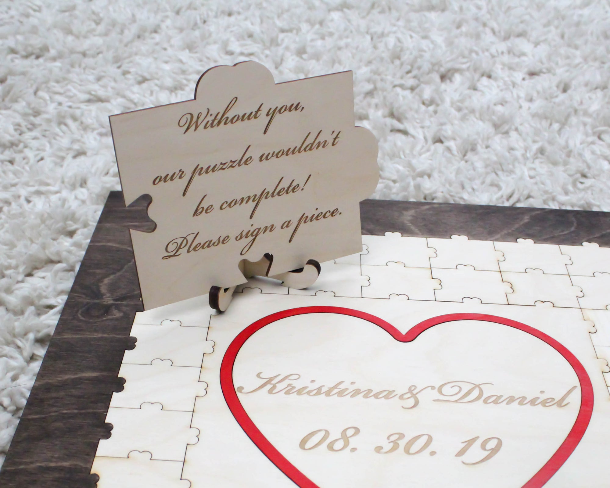 Puzzle Wedding Guest Book