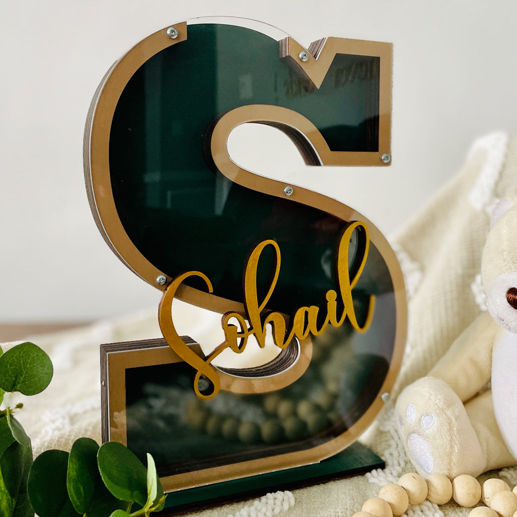 Personalized Name Letter Money Bank
