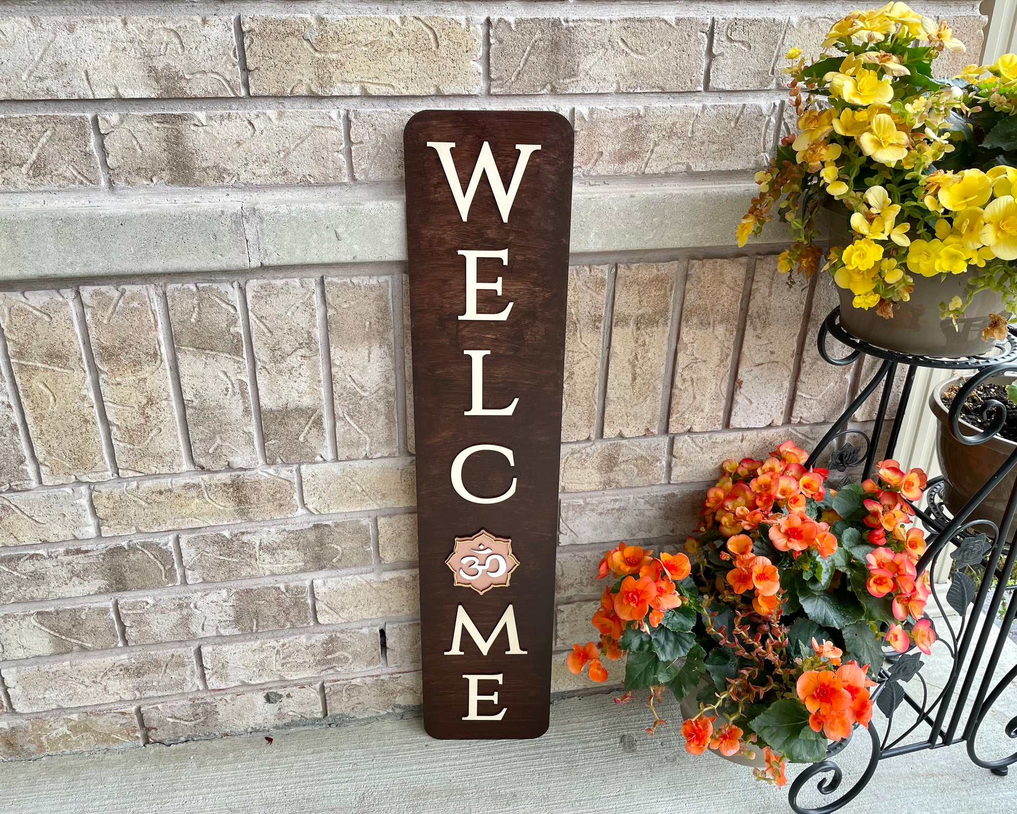 Welcome Interchangeable Sign With Indian Themes