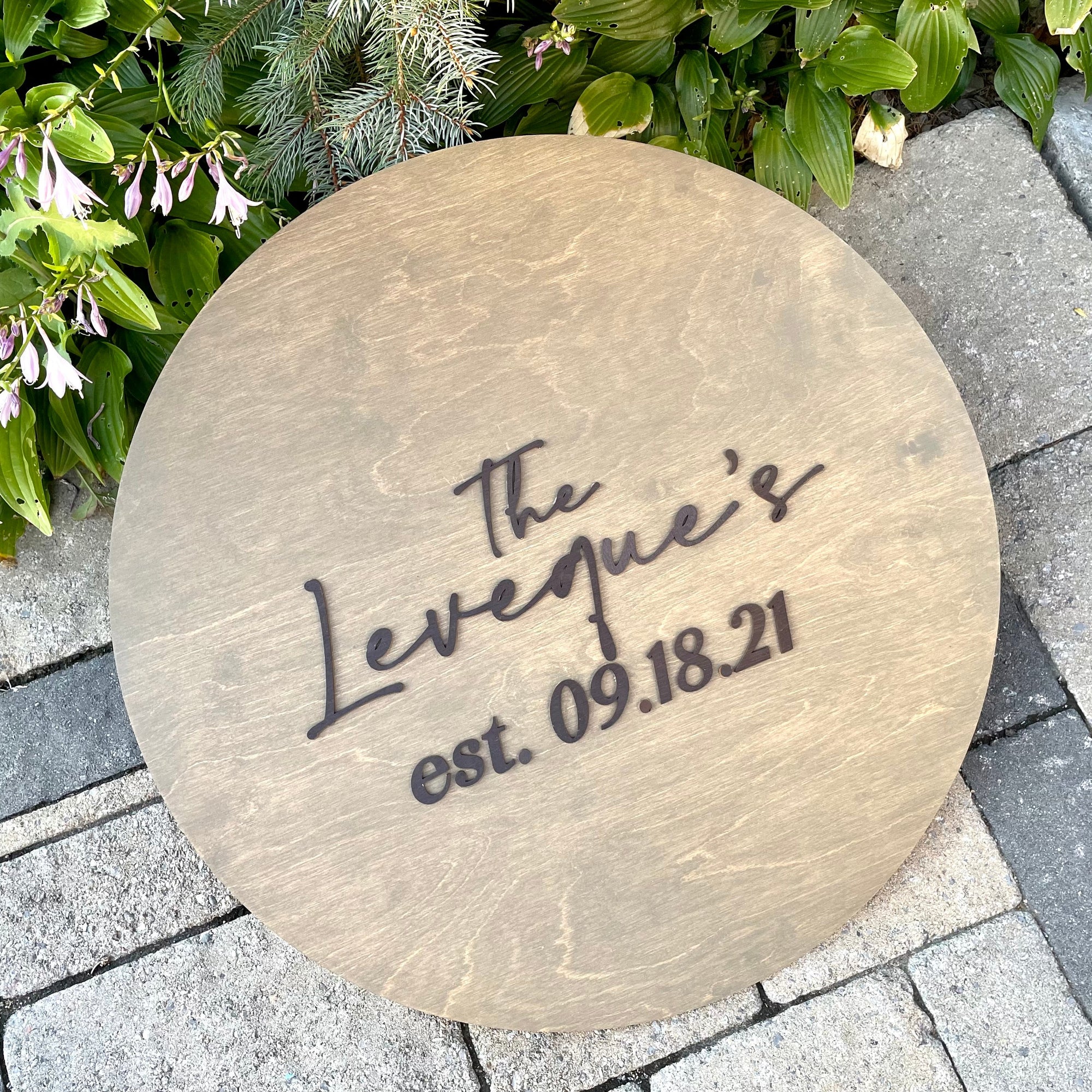 Alternative Wedding Guest Book Ideas With Family Name Established Date