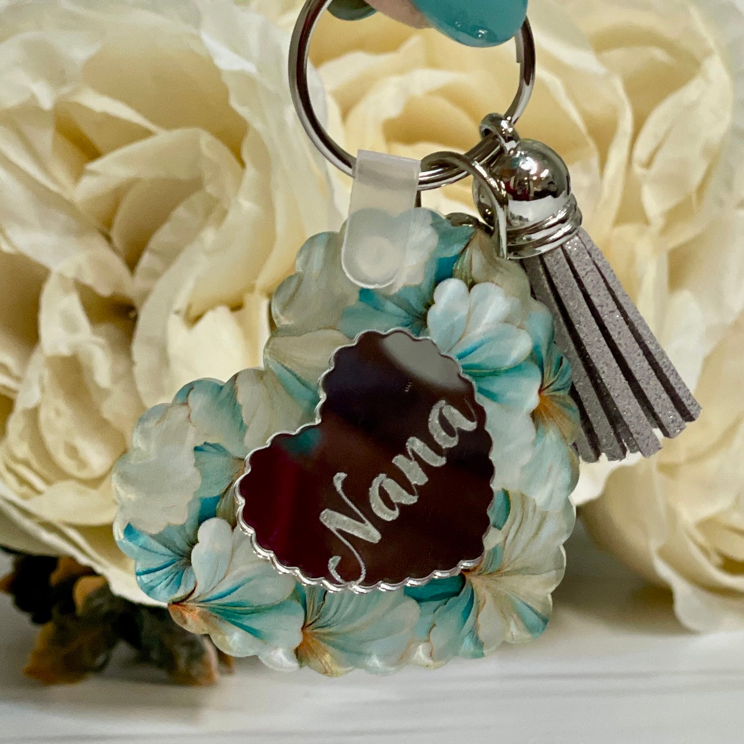 Heart Shaped Acrylic Keychain