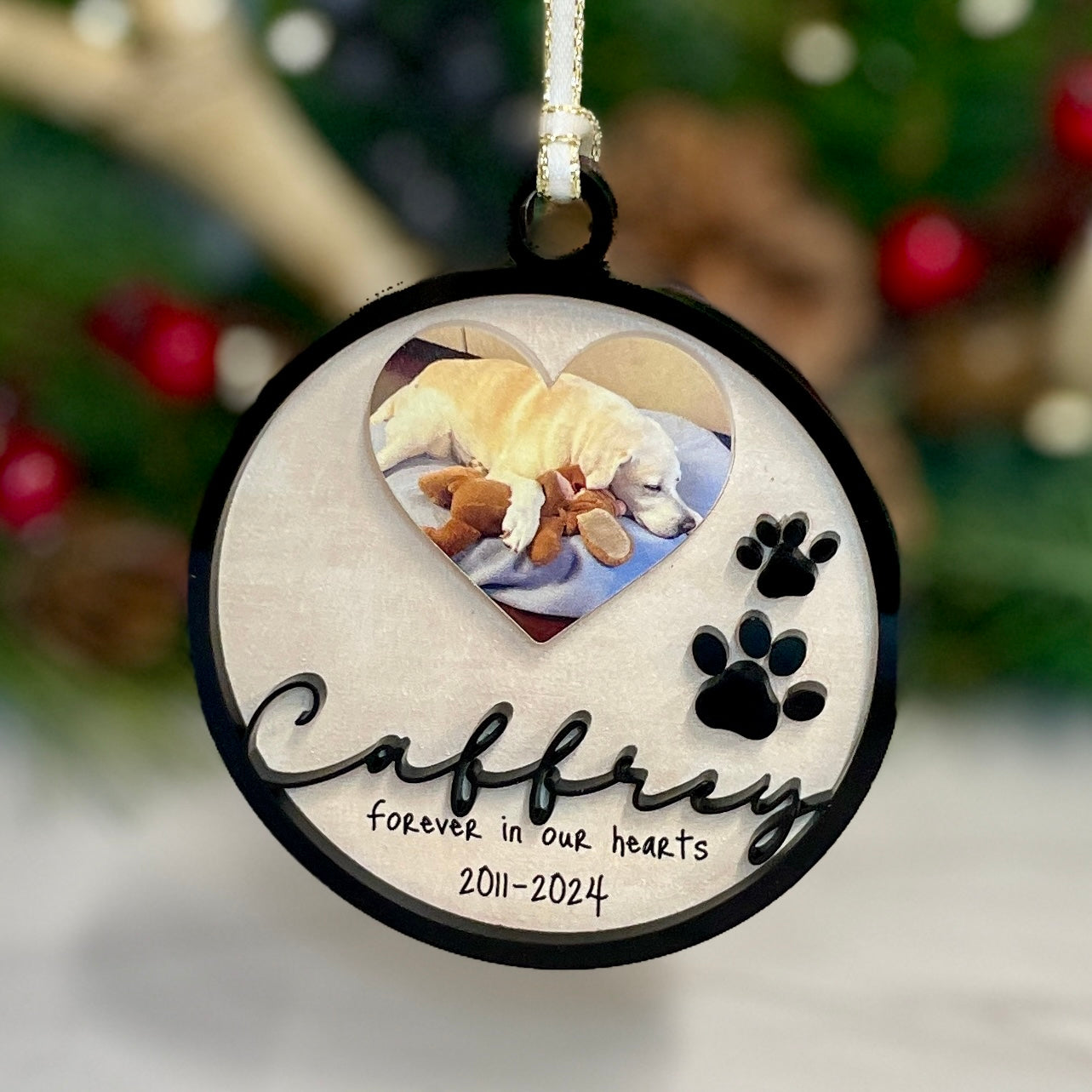 Pet Photo Memorial Ornament