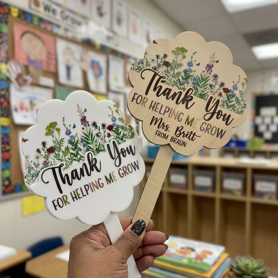 Thank You Plant Pick Gift Card Holder for Teachers