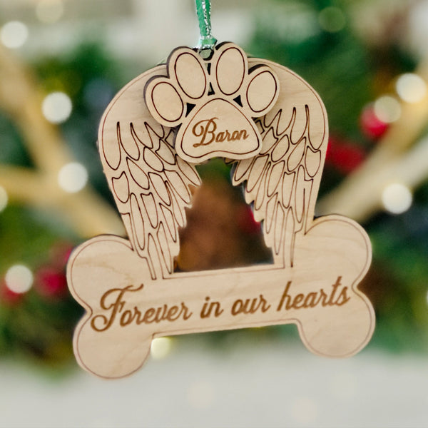 Dog angel hot sale ornament