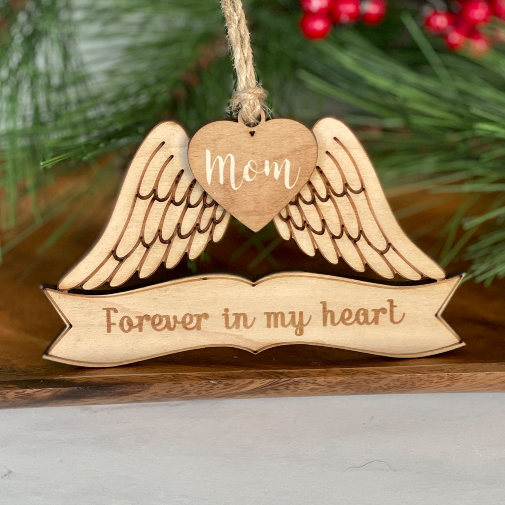 Angel Wings Memorial Christmas Ornament