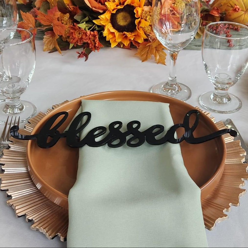 Holiday Themed Place Cards, Reusable Place Setting