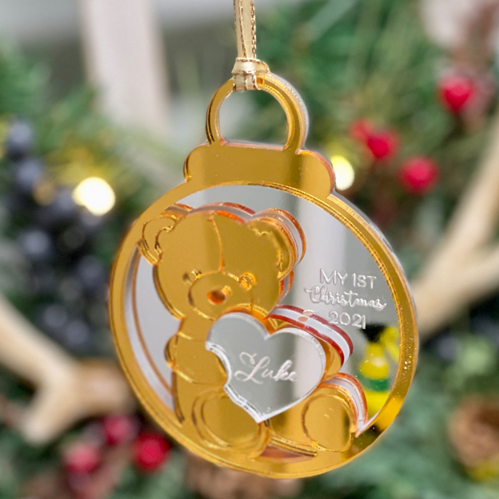 Personalized Baby's First Christmas 3D Christmas Ornament