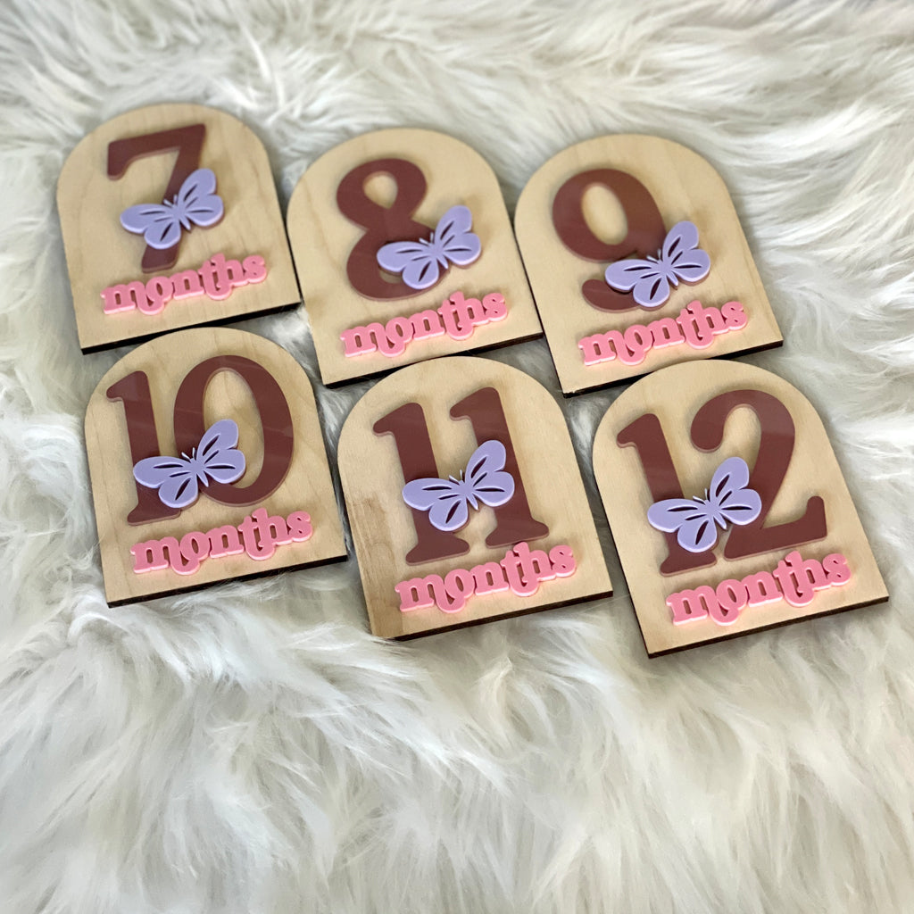 Butterfly Baby Milestone Cards