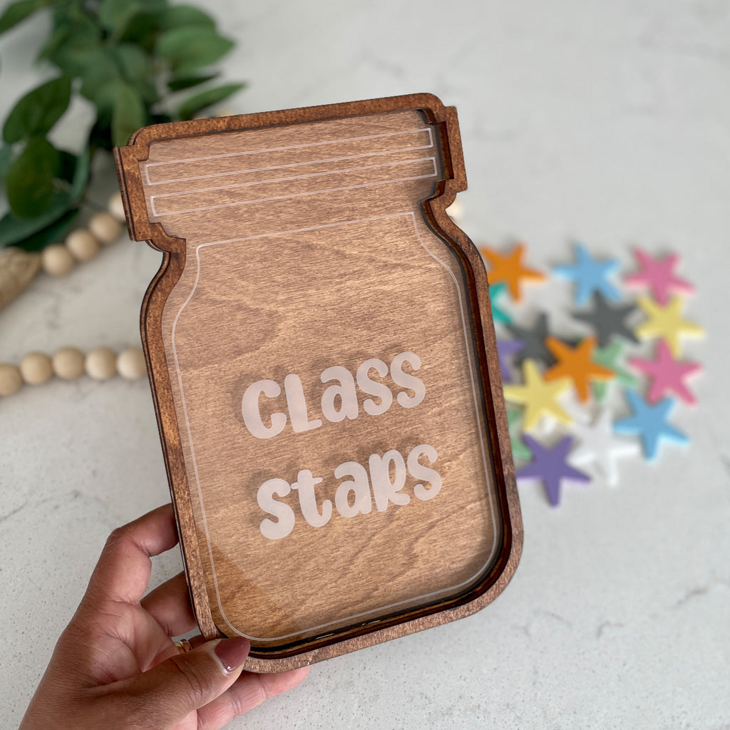 Class Stars Reward Jar With Tokens