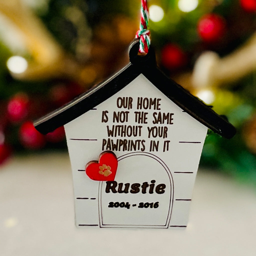 Personalized Christmas Memorial Ornament For Pet Owners