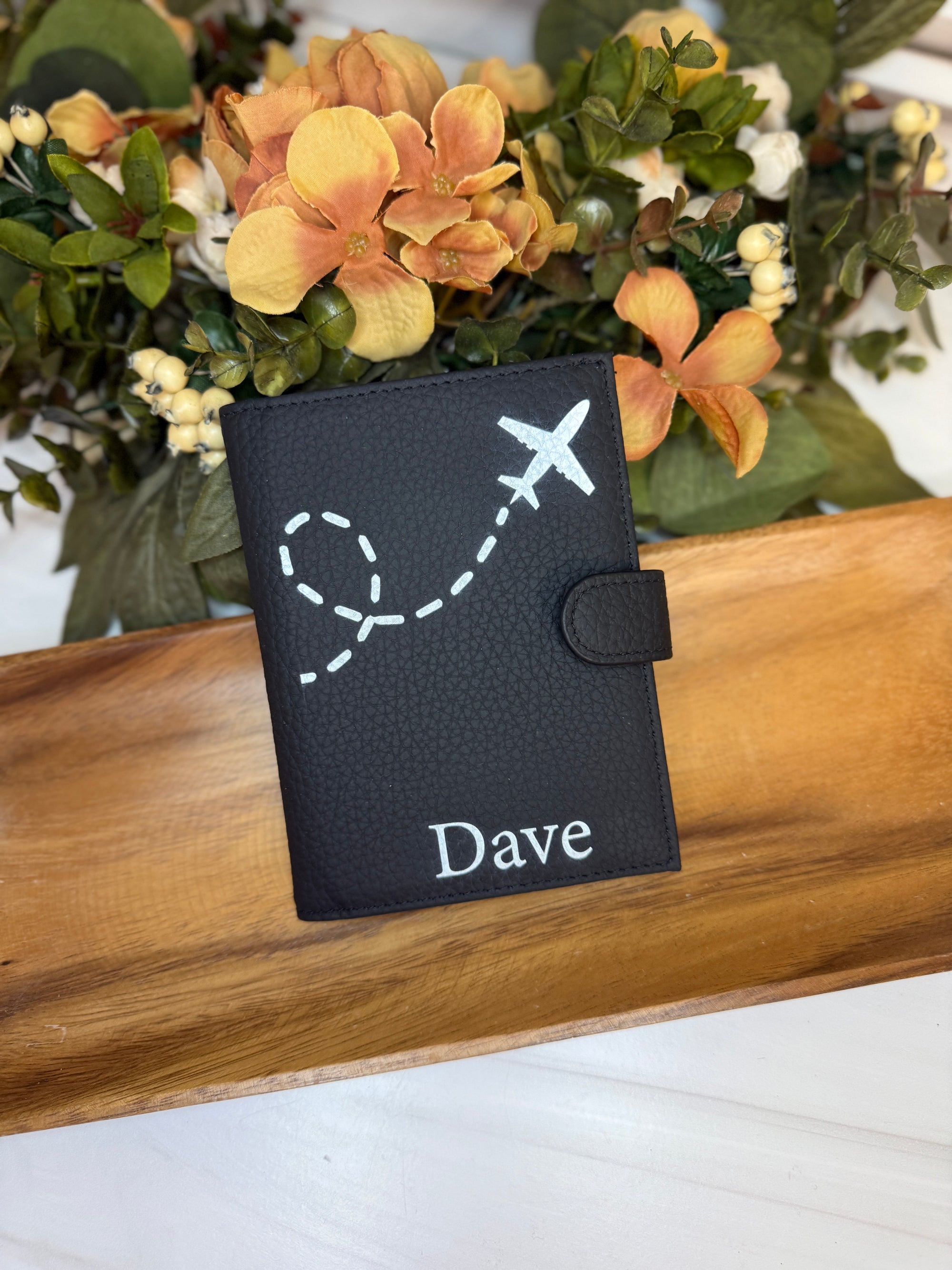 Personalized Passport Holder with Laser Engraving & UV Print