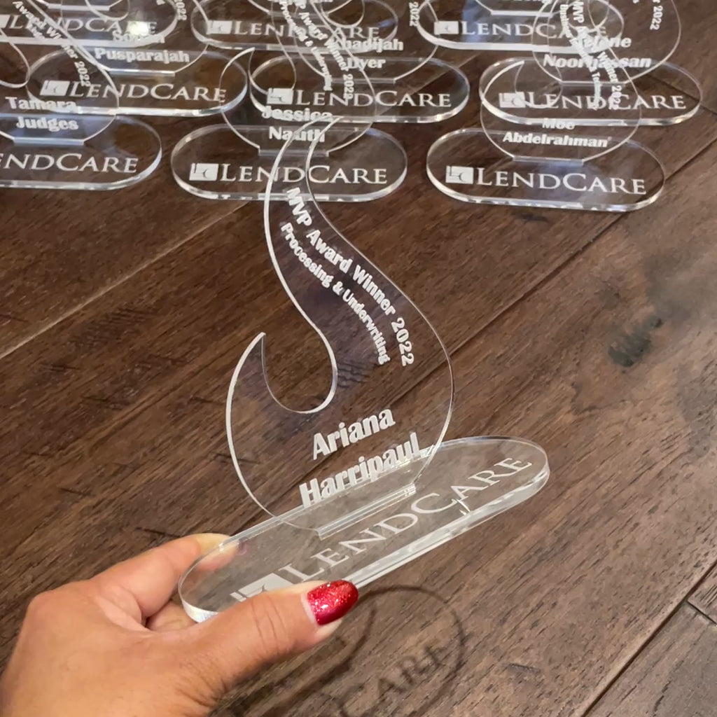 Personalized Acrylic Awards For Corporate Events