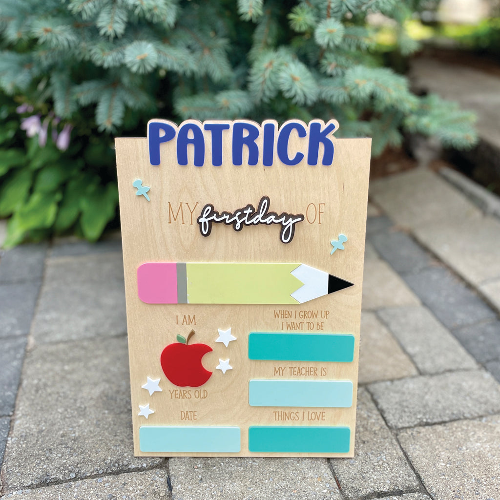 First Day & Last Day Of School Sign, Back To School Photo Prop