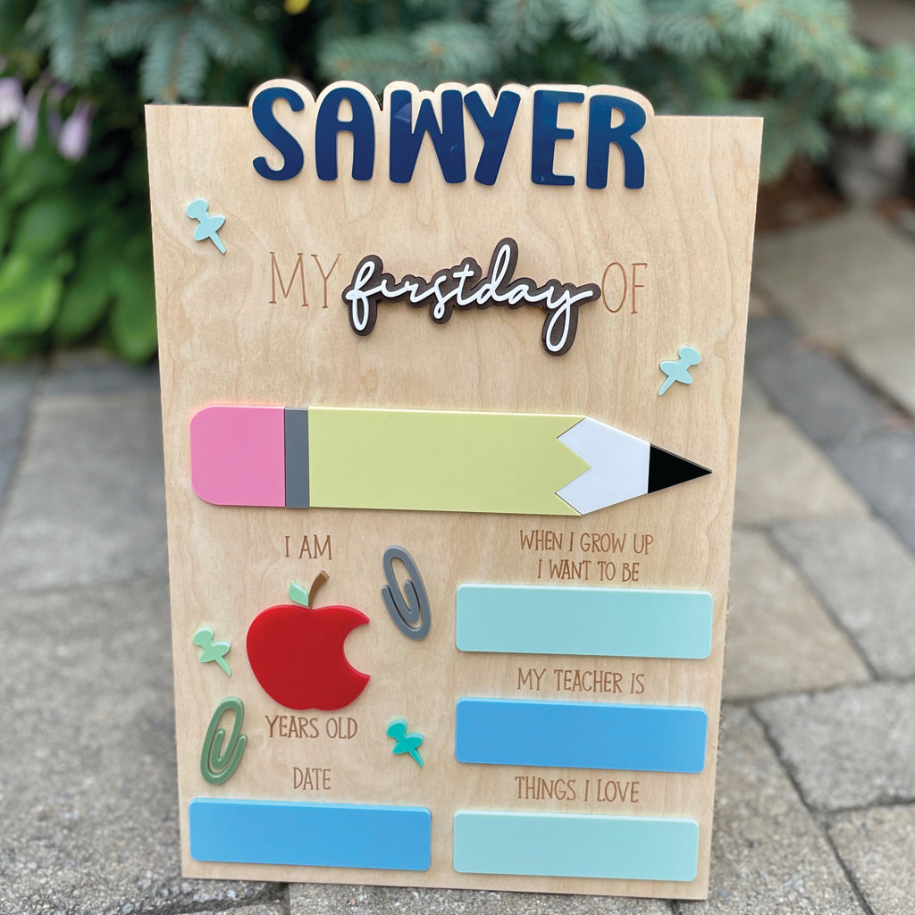 First Day & Last Day Of School Sign, Back To School Photo Prop