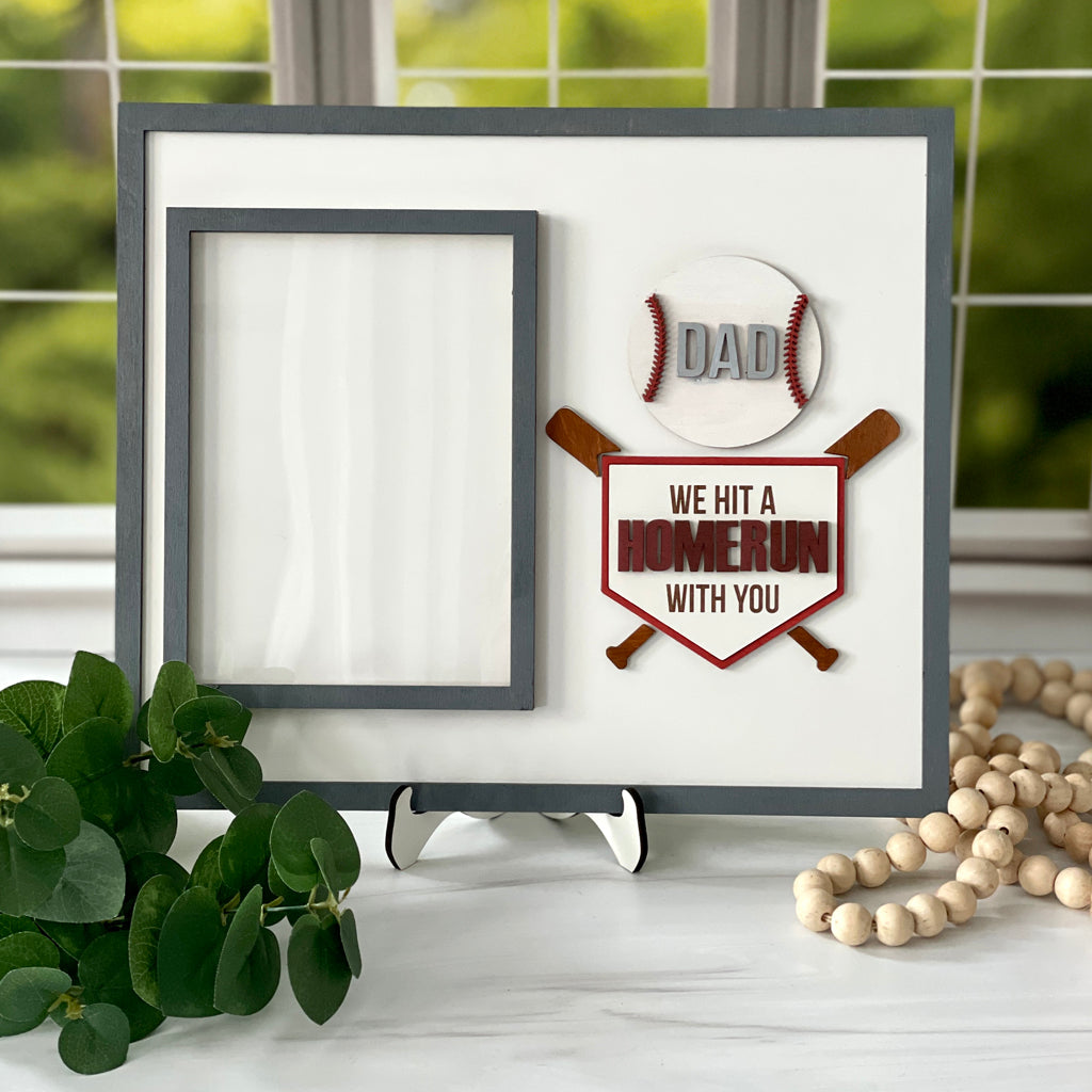 Sports Themed Photo Frame For Dad, Father's Day Gift