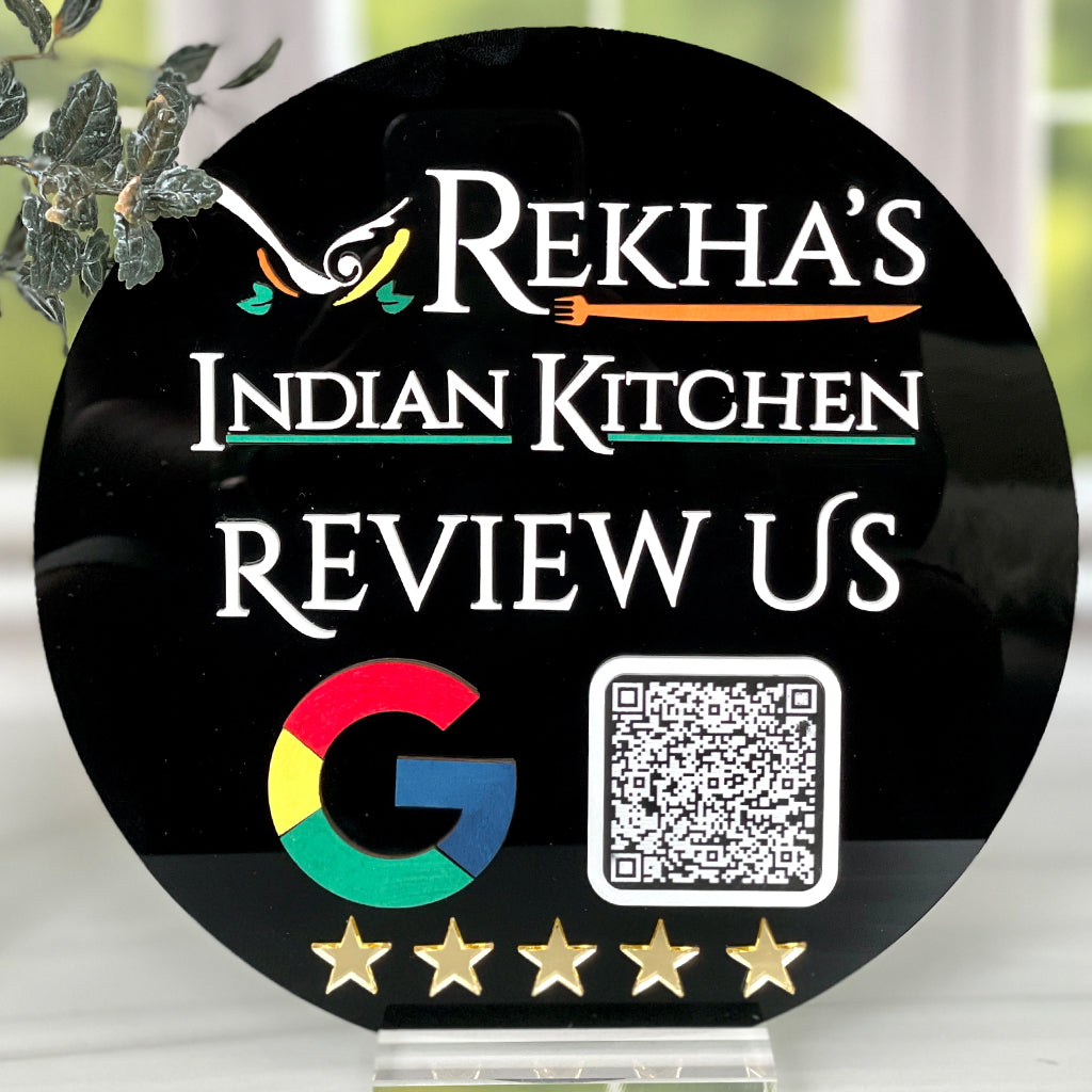 Google Review QR Code Signage, Business Review Link