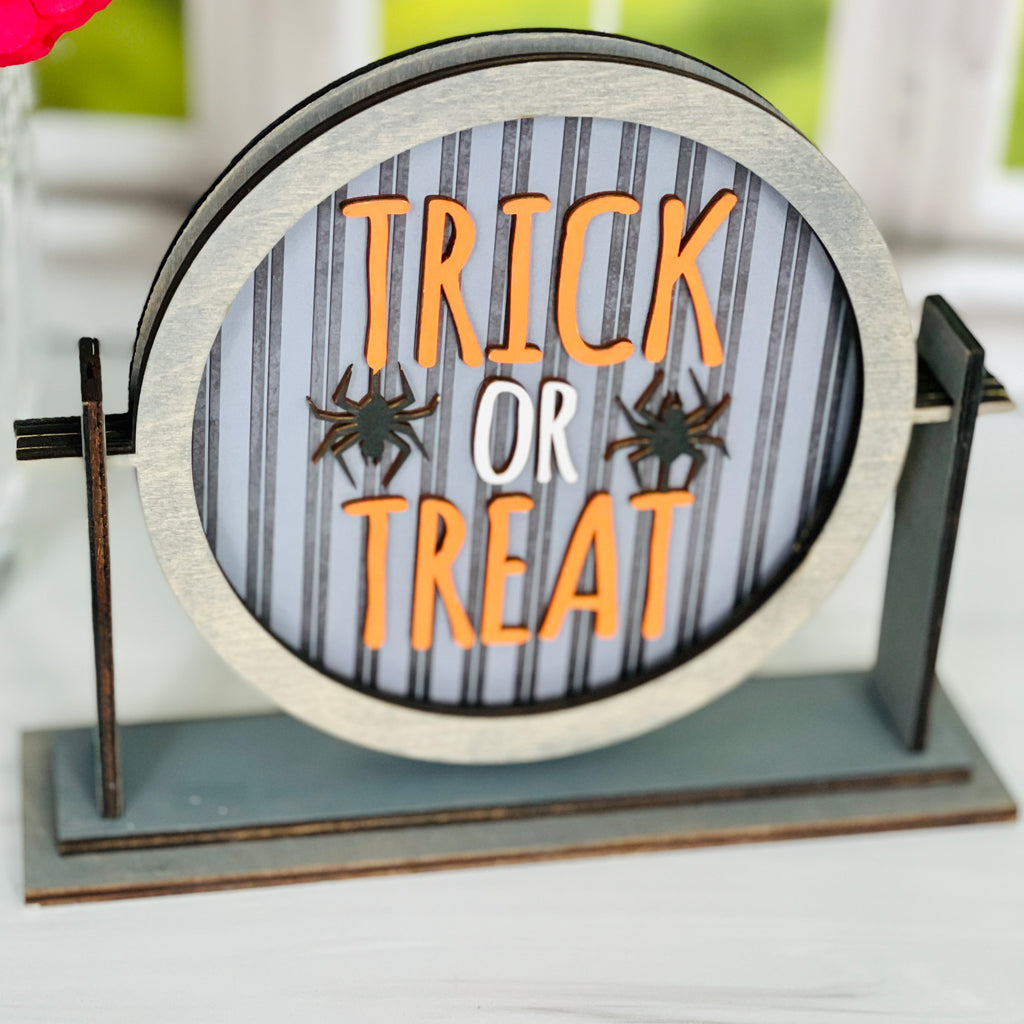 Trick or Treat Halloween Interchangeable Tabletop Decor