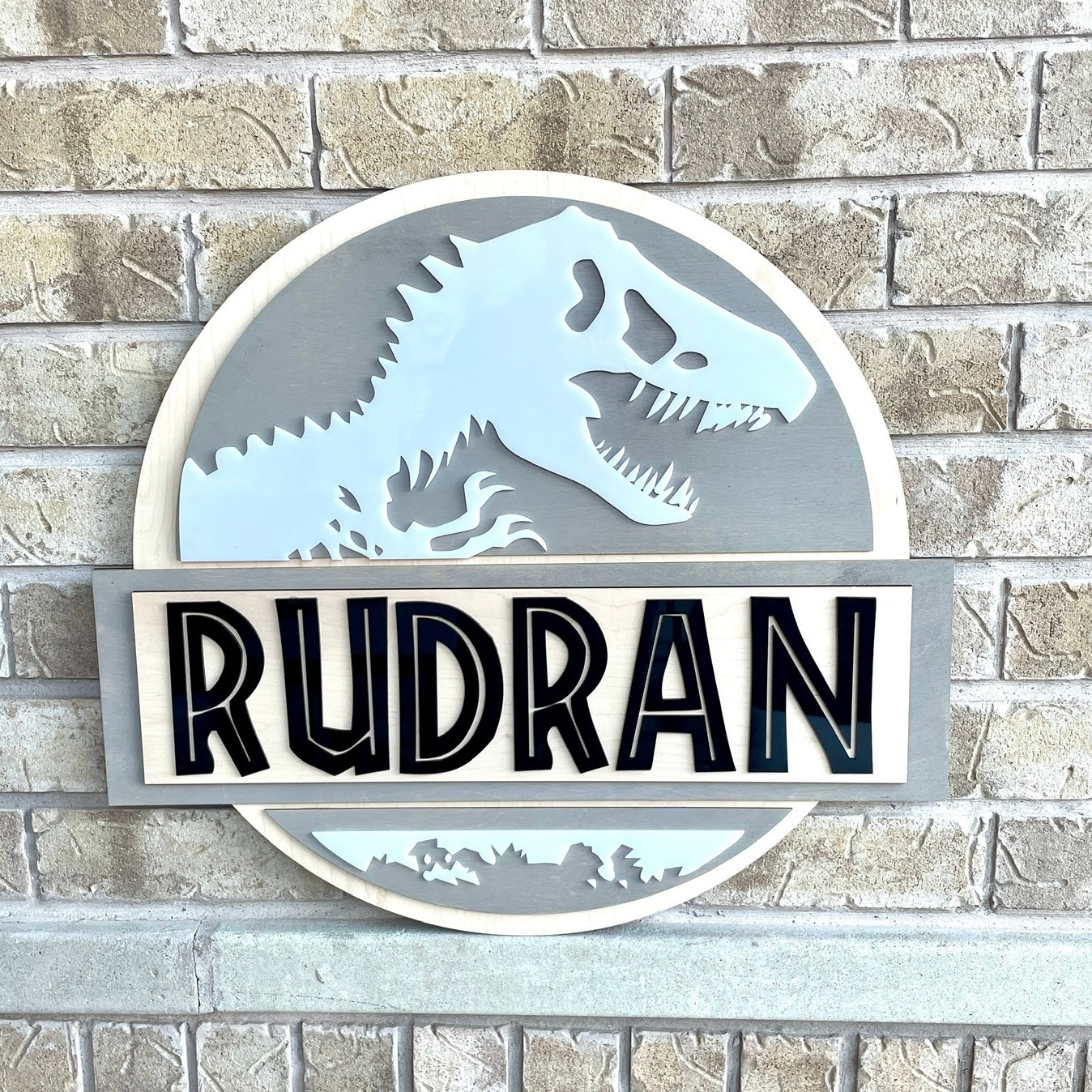 T-Rex Dinosaur Wall Name Hanging