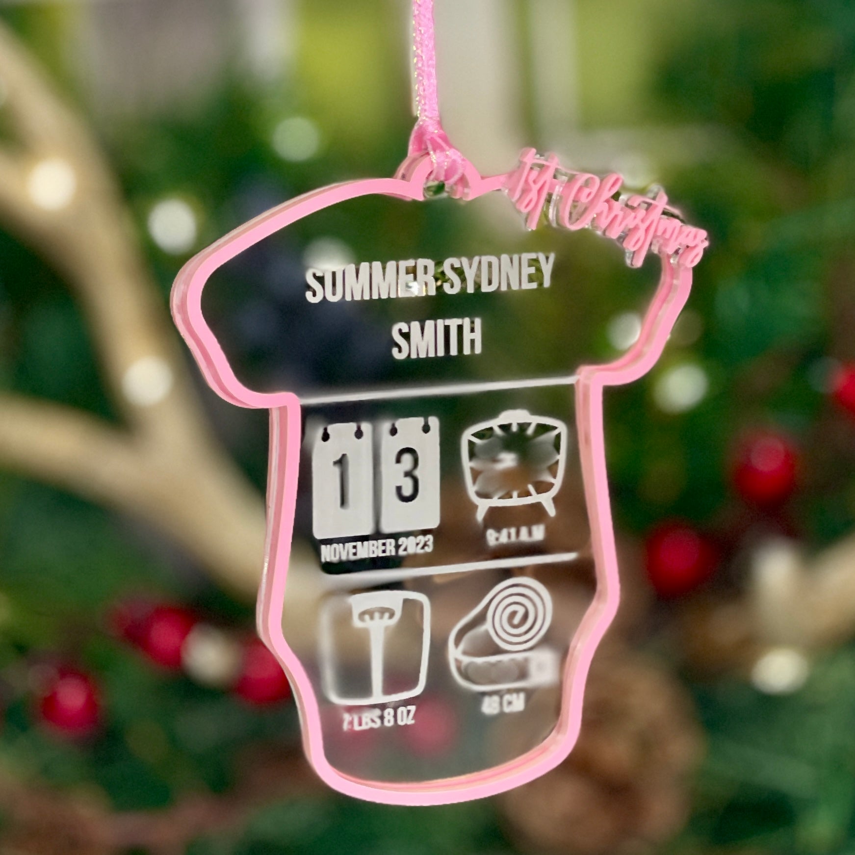 Baby's 1st First Christmas Ornament