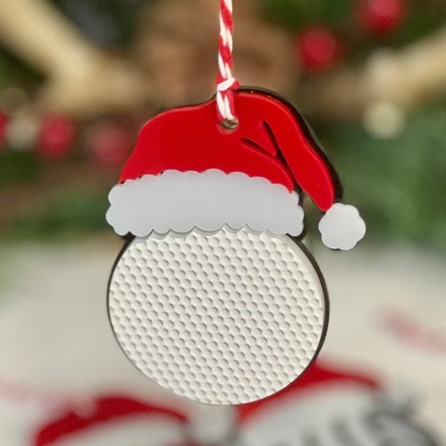 Santa Hat Sport Ball Ornaments