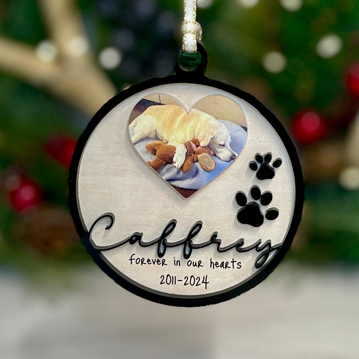 Pet Photo Memorial Ornament