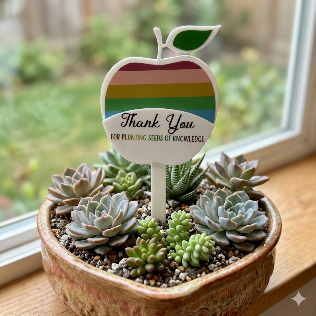 Thank You Plant Pick Gift Card Holder for Teachers