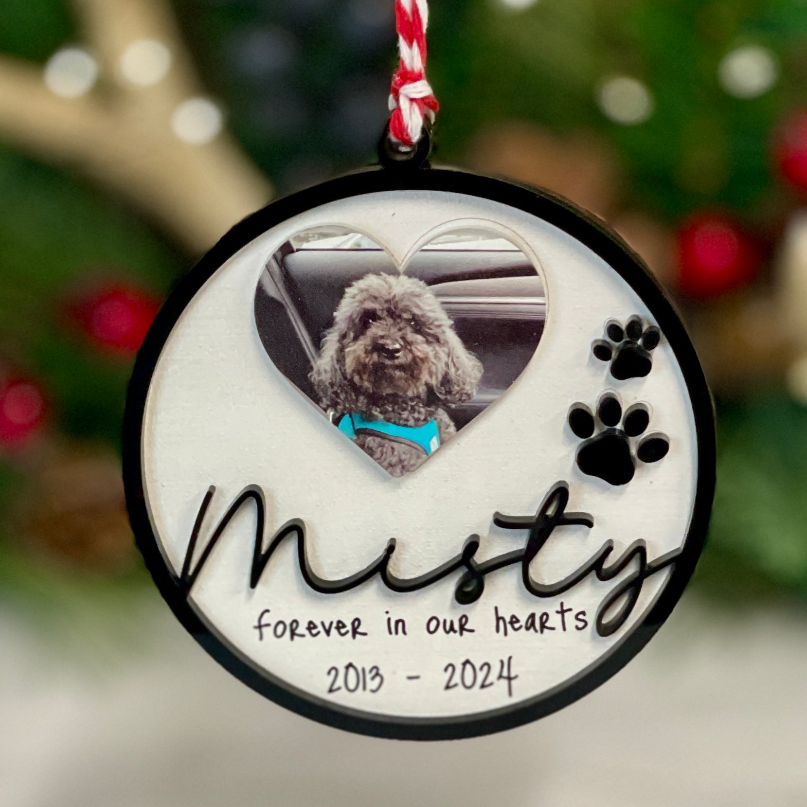 Pet Photo Memorial Ornament