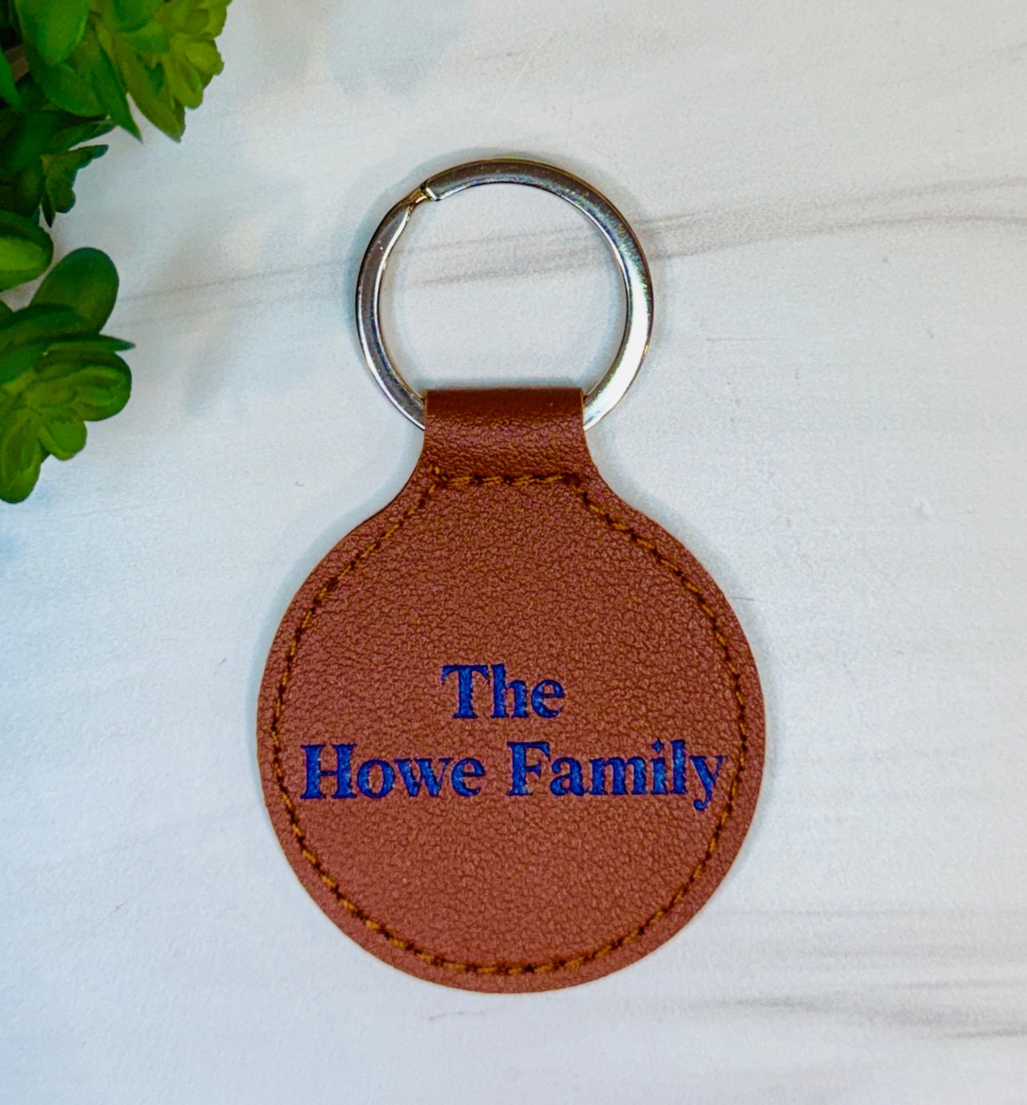 Custom PU Leather Keychain | Personalized Realtor Closing Gift