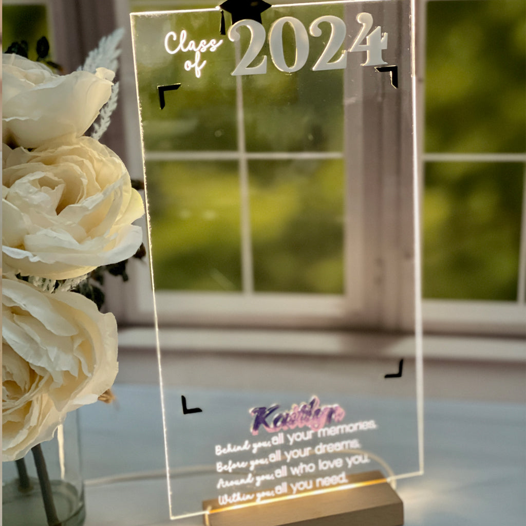 Class Of 2024 Grad Photo Gift With LED Light