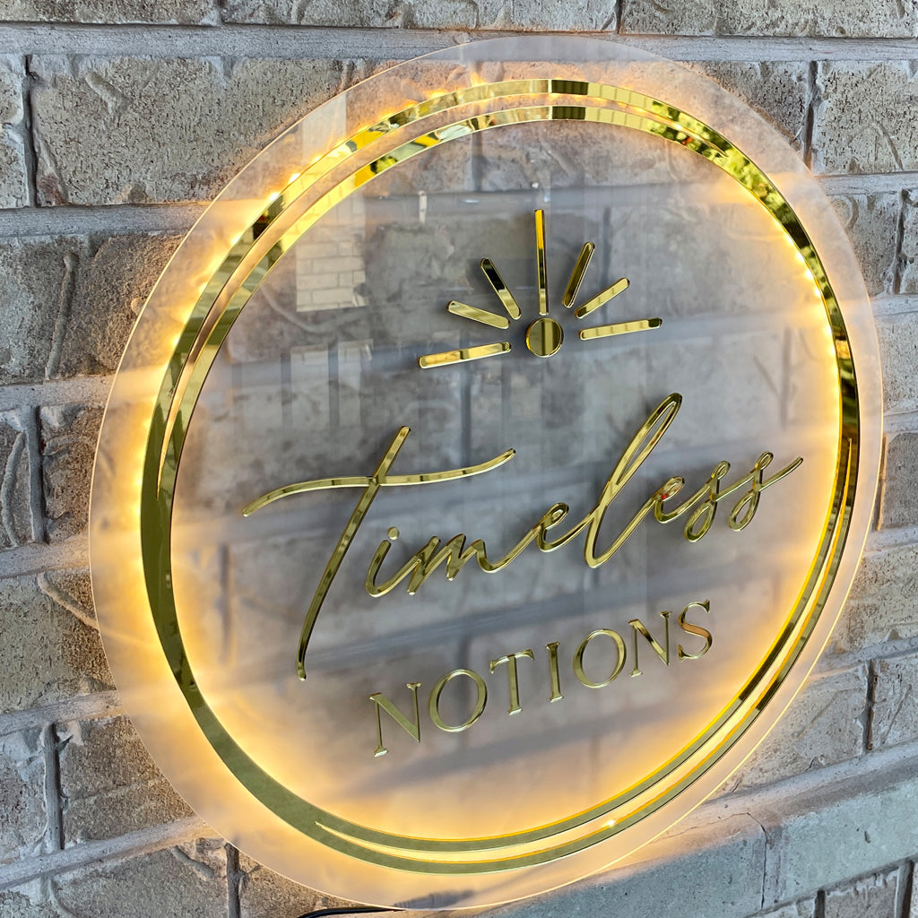 Custom Backlit Acrylic Logo Sign