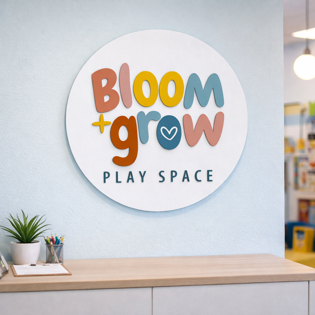 Custom 3D Business Logo Wooden Sign