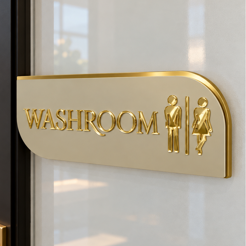 Custom Layered Acrylic Door Signs | 3D Office, Studio & Room Signage