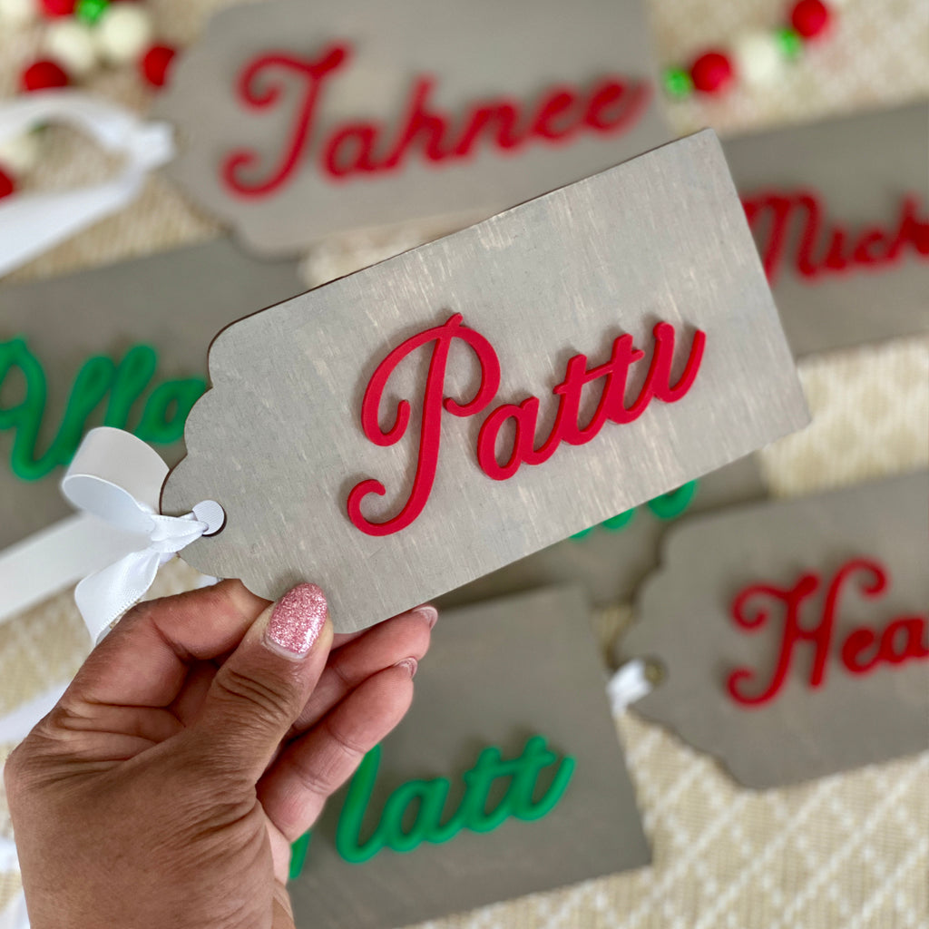 Large Christmas Gift Tags Personalized With Name