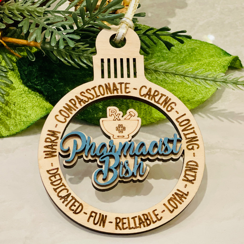 Personalized Pharmacist Ornament