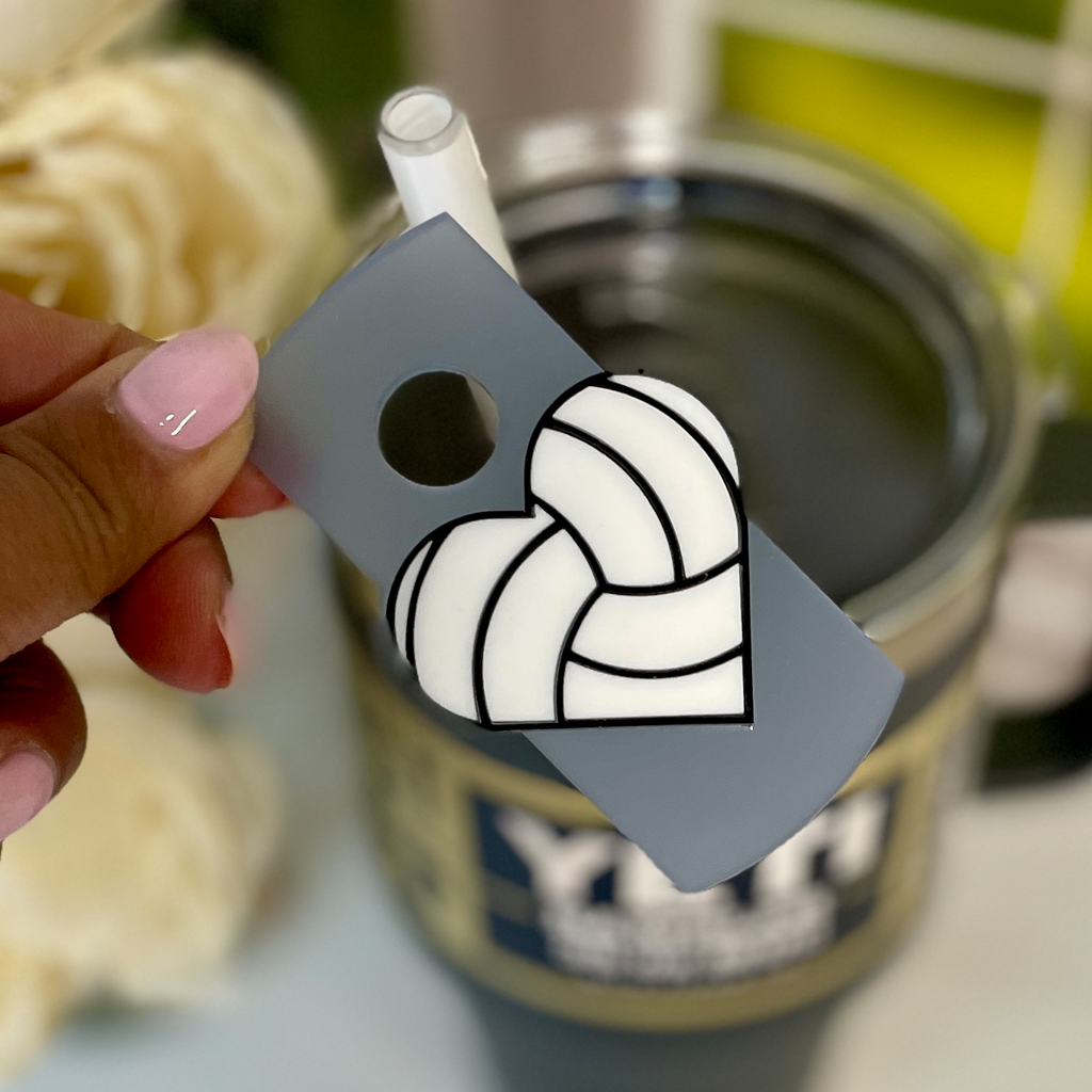 Volleyball Yeti Stanley Lid Topper