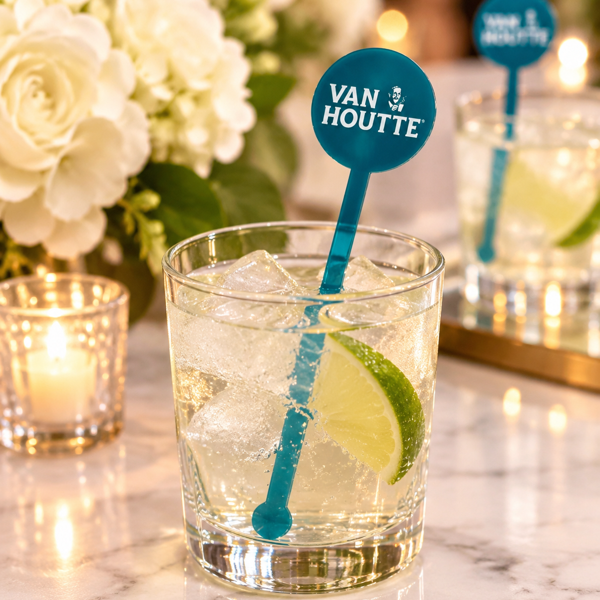 Custom Branded Cocktail Stir Sticks | Acrylic Drink Stirrers with Company Logo