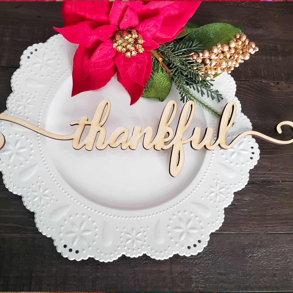 Holiday Themed Place Cards, Reusable Place Setting