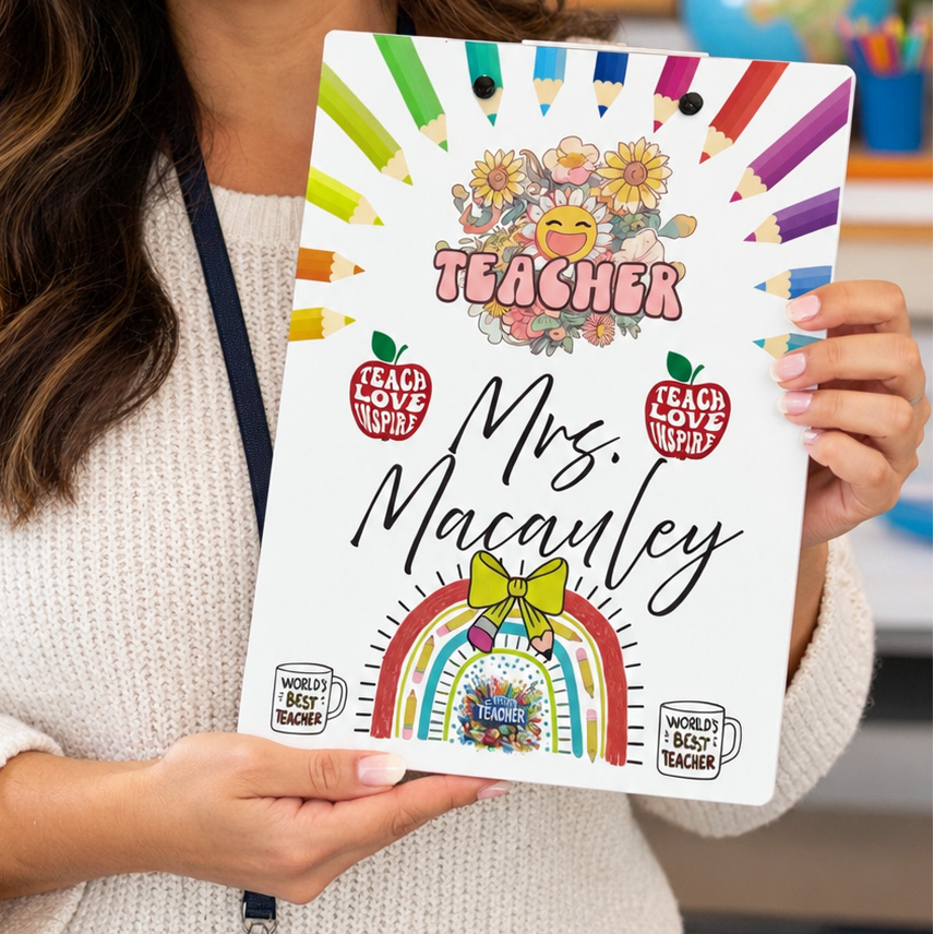 Personalized Acrylic Teacher Clipboard