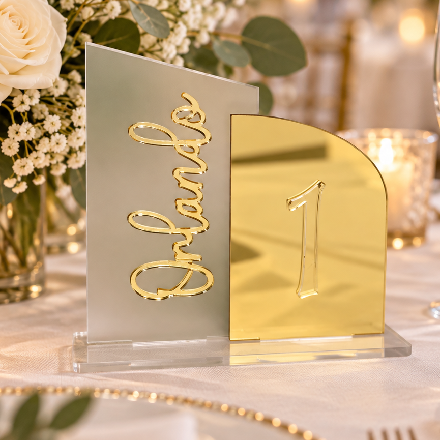 Personalized Travel Wedding Table Numbers | Custom Destination Signs