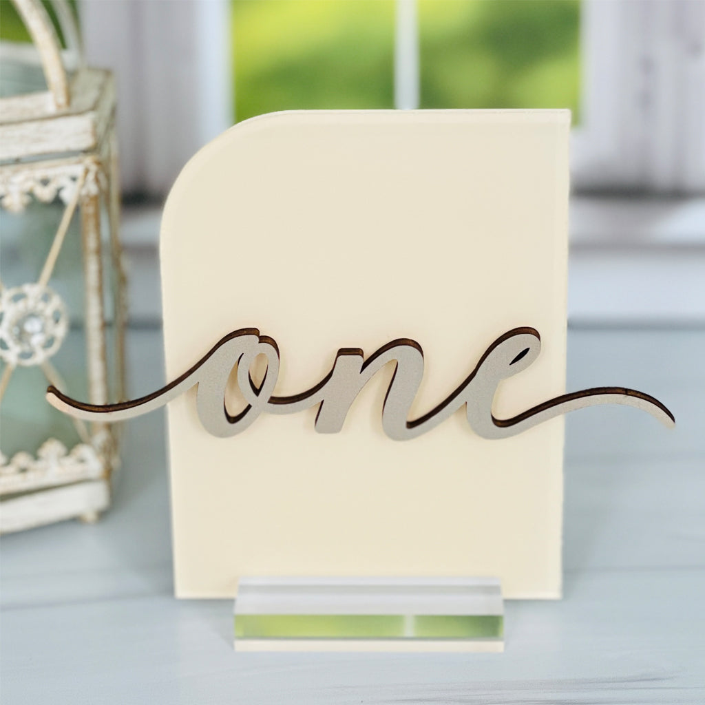 Acrylic Arch Table Number Centrepiece