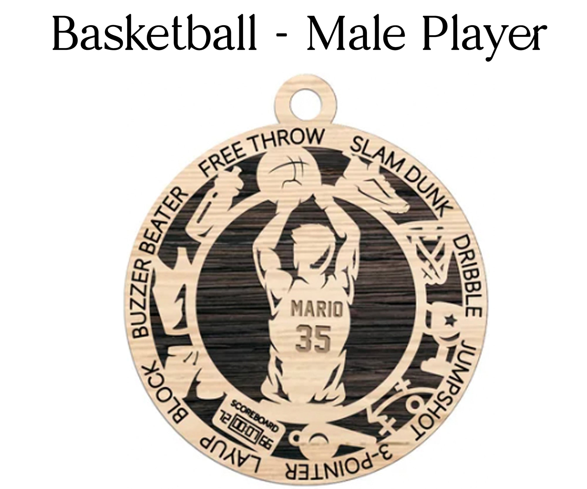 Personalized Basketball Player Ornament