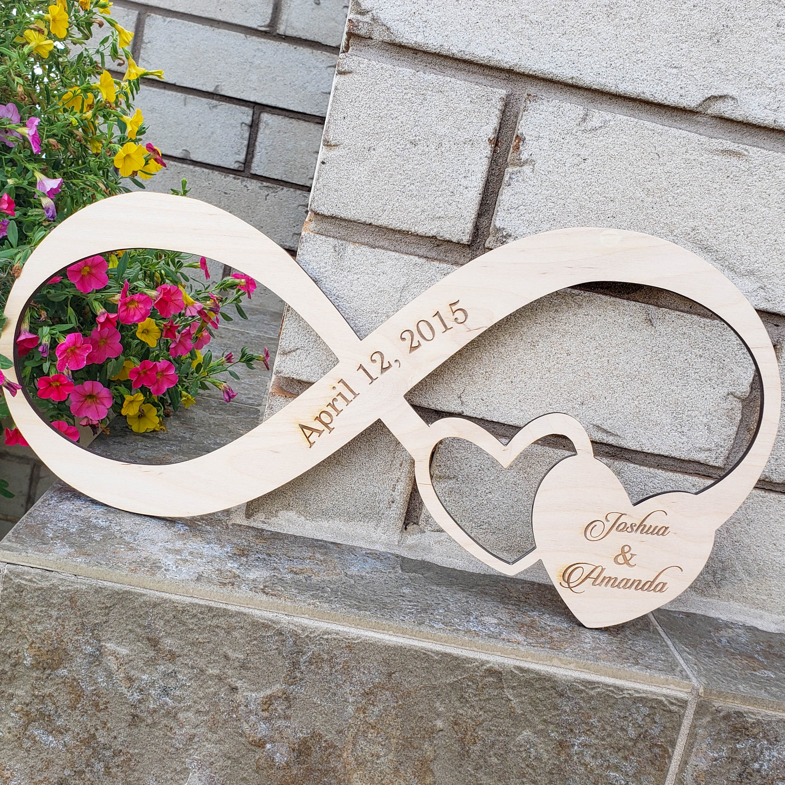 Infinity Sign with Name and Date - Timeless Notions