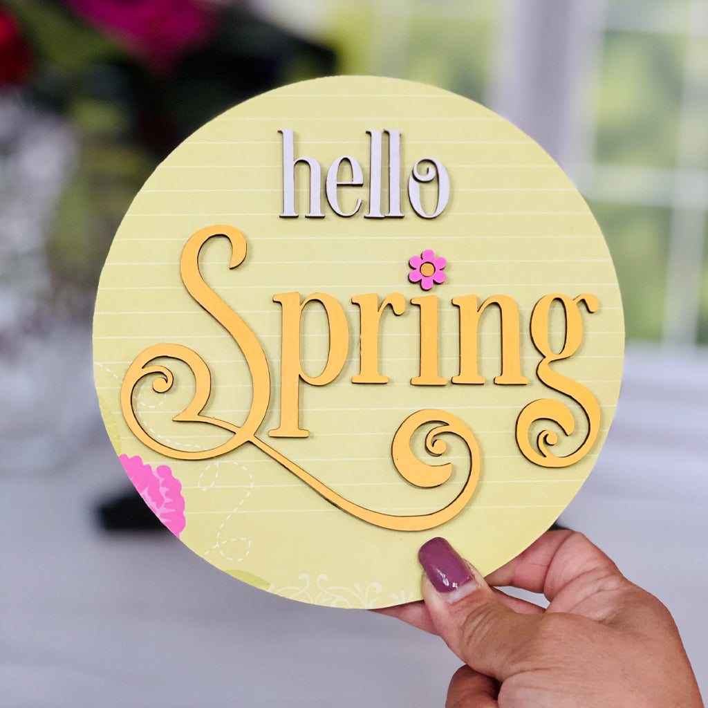 Hello Spring Seasonal Decor