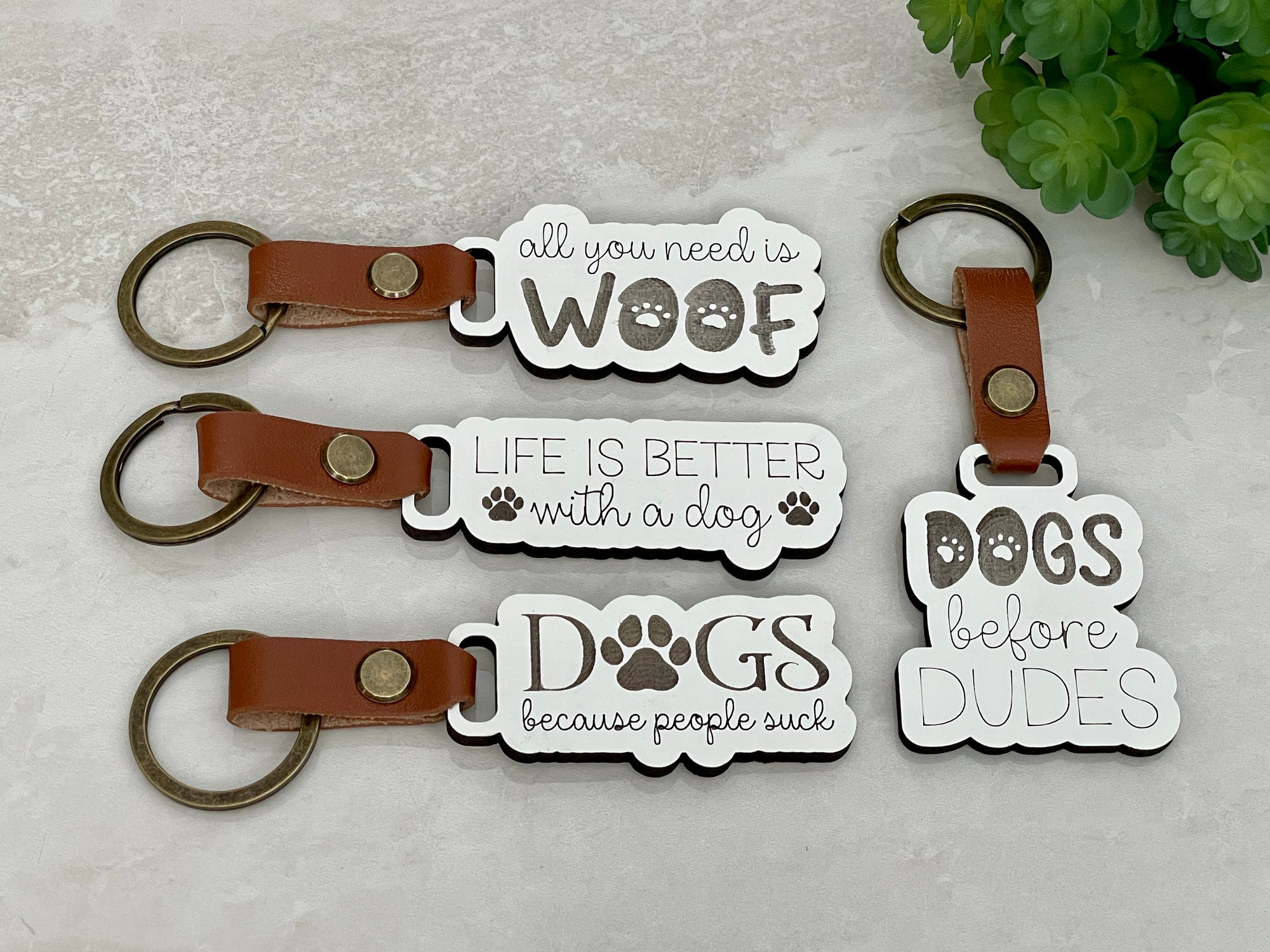 Dog & Cat Themed Keychains