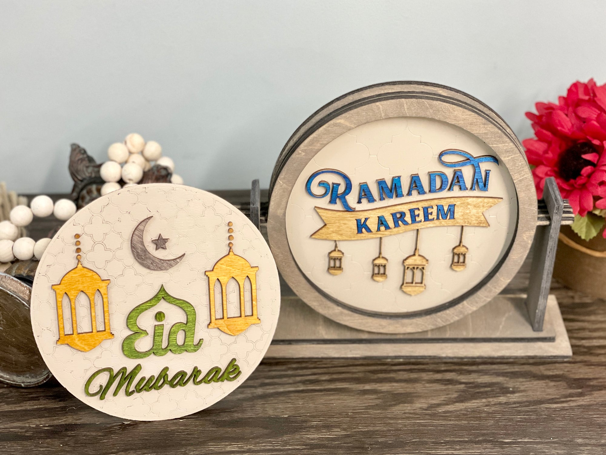 Ramadan Kareem Eid Mubarak Tabletop Decor