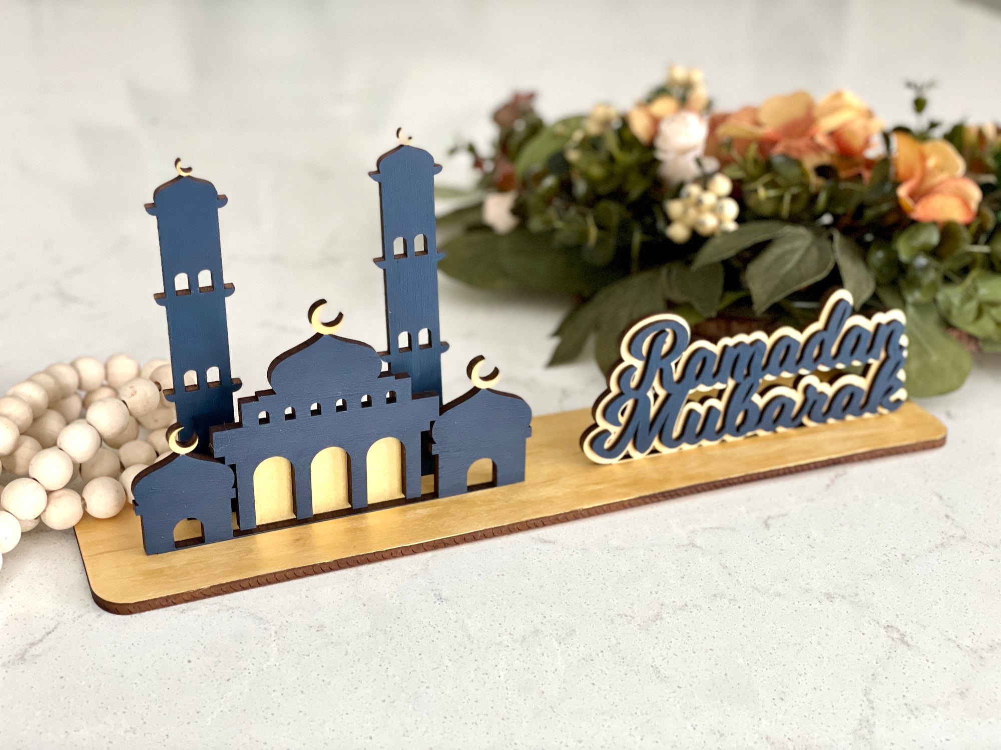 Ramadan Mubarak Table Sign