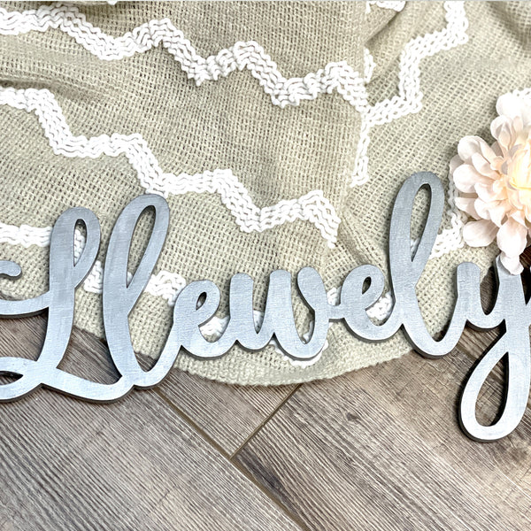 Decorative Script Name Wall Letters - Timeless Notions