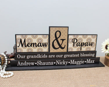 Memaw & Papaw Gift