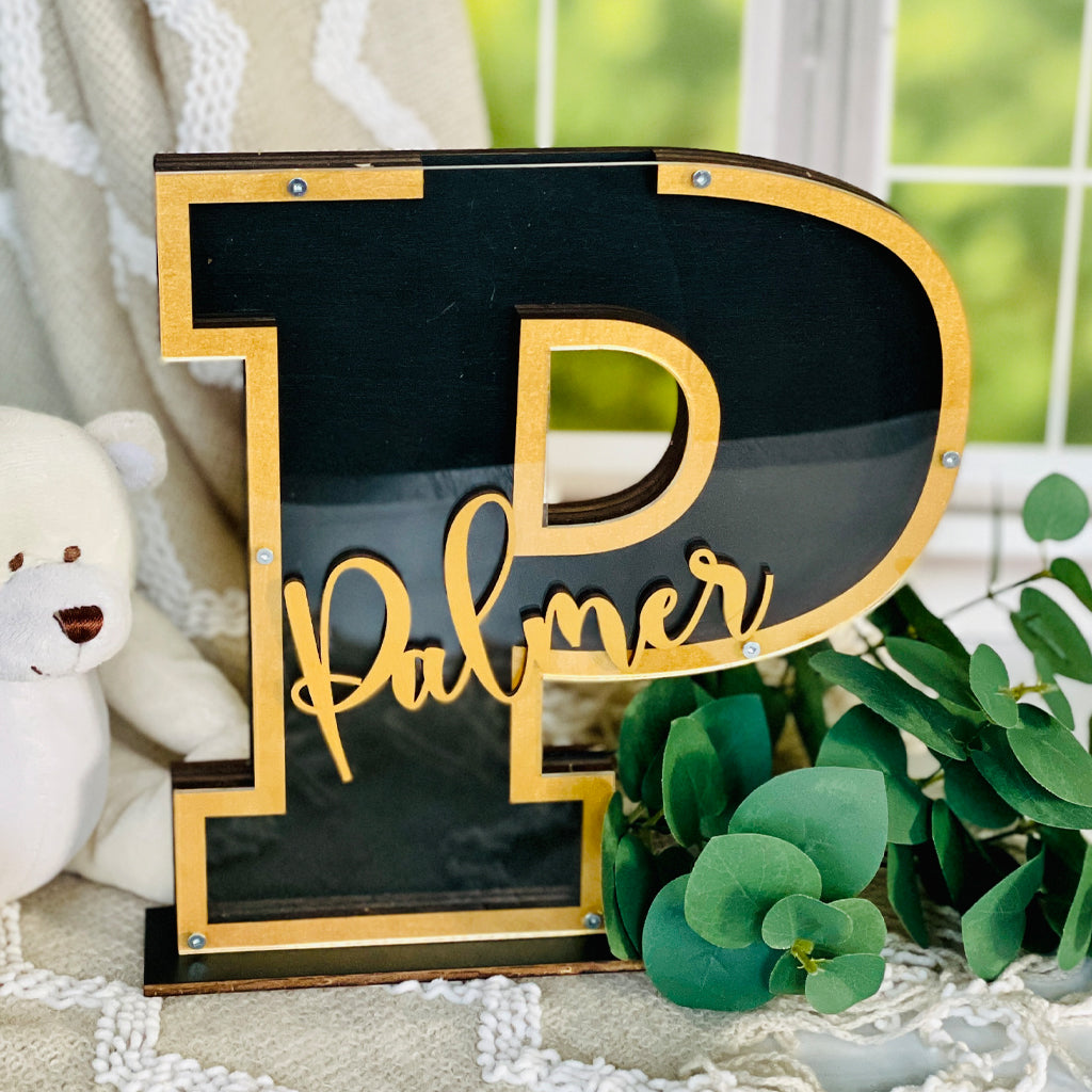 Personalized Name Letter Money Bank